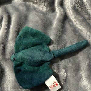 Ty Teal and Gray Plush Stingray